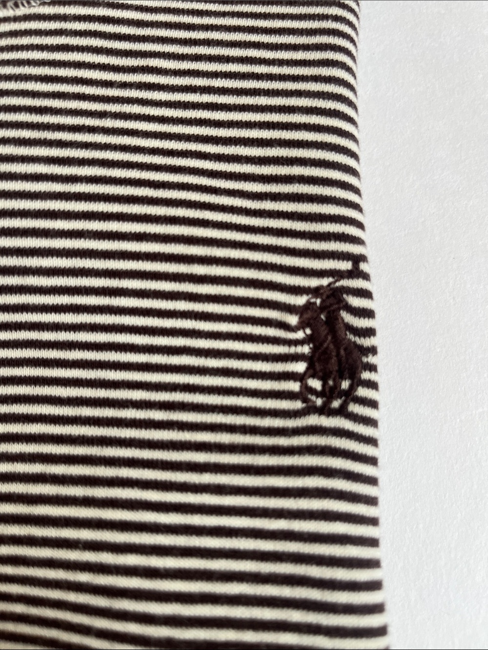 Ralph Lauren polo’s 3 top bundle of Pink, Light Blue & Brown/beige Striped - Picture 6 of 9